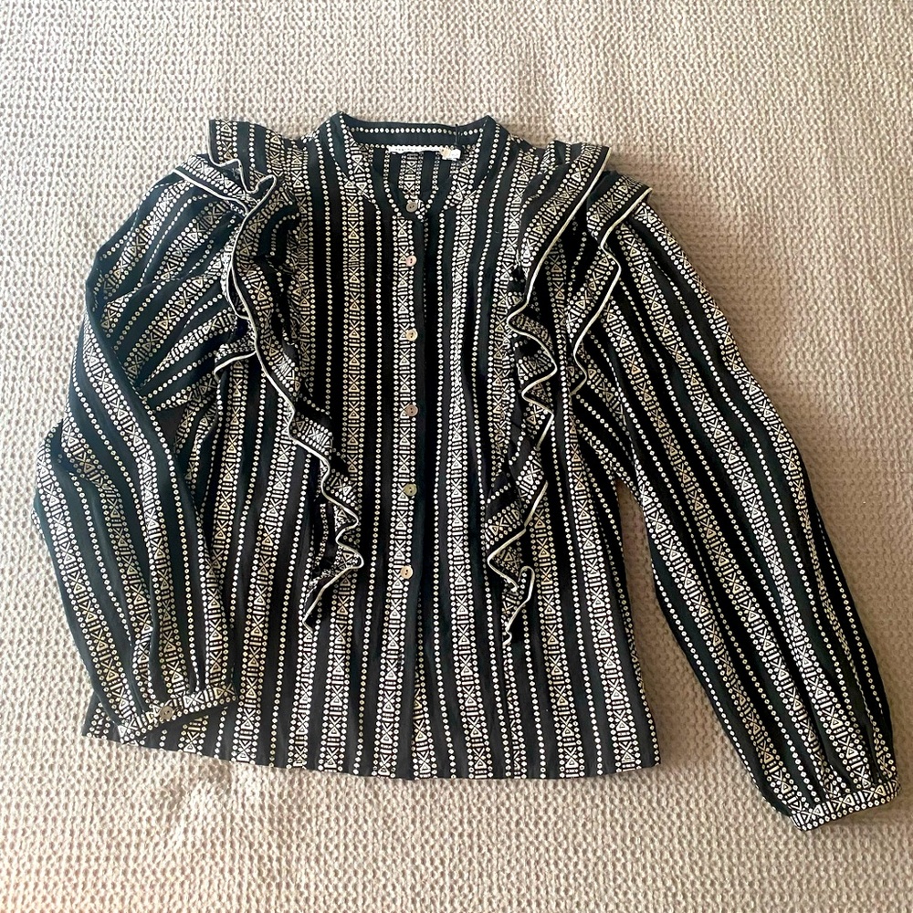 Rebecca Minkoff printed chic boho top